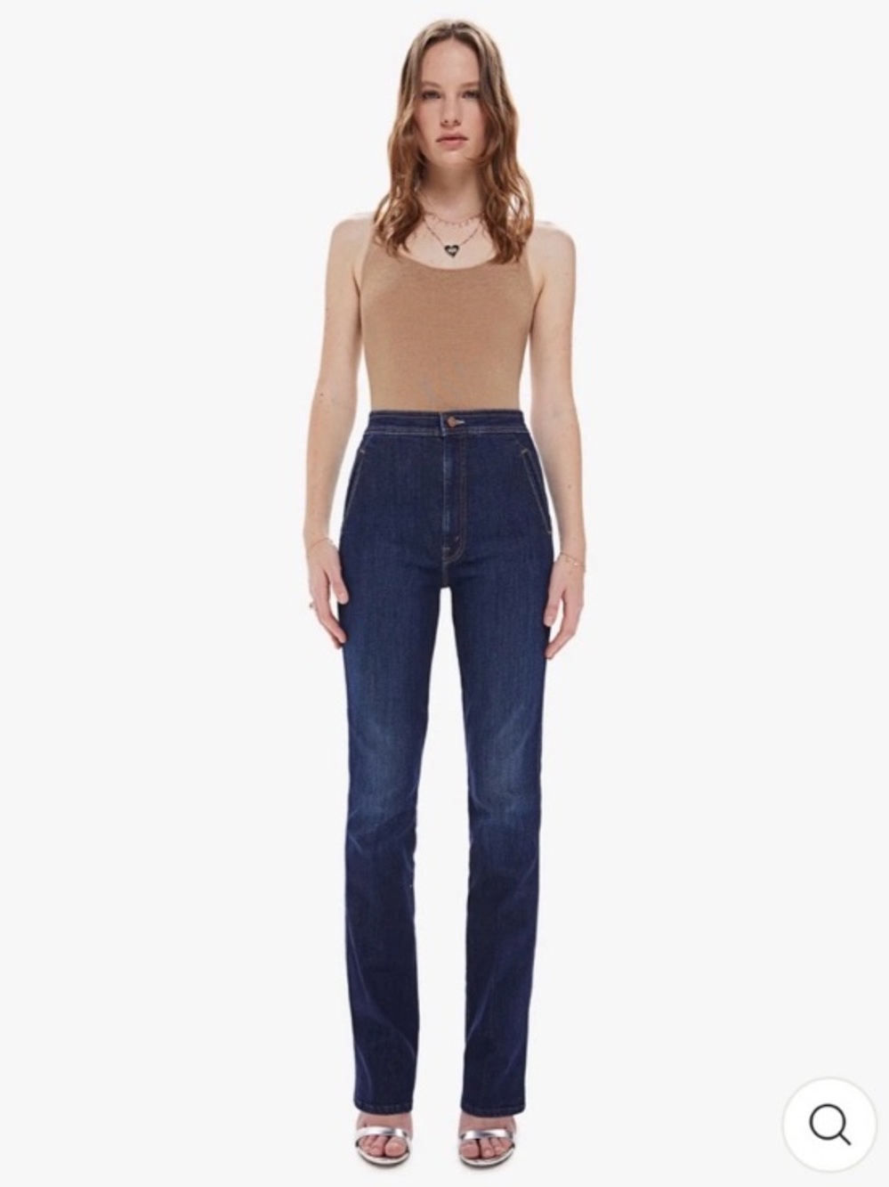 MOTHER High Waist Smokin' Double Welt Heel in Off Limits - Size 26